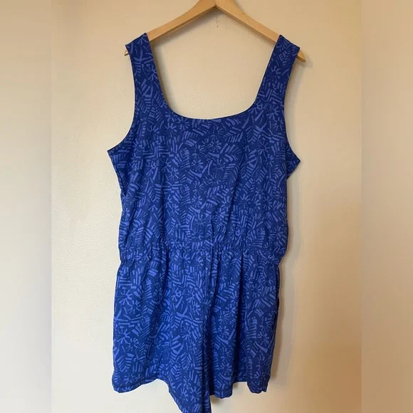 Prana Railay Romper Ceramic Blue Size Large - Picture 3 of 11